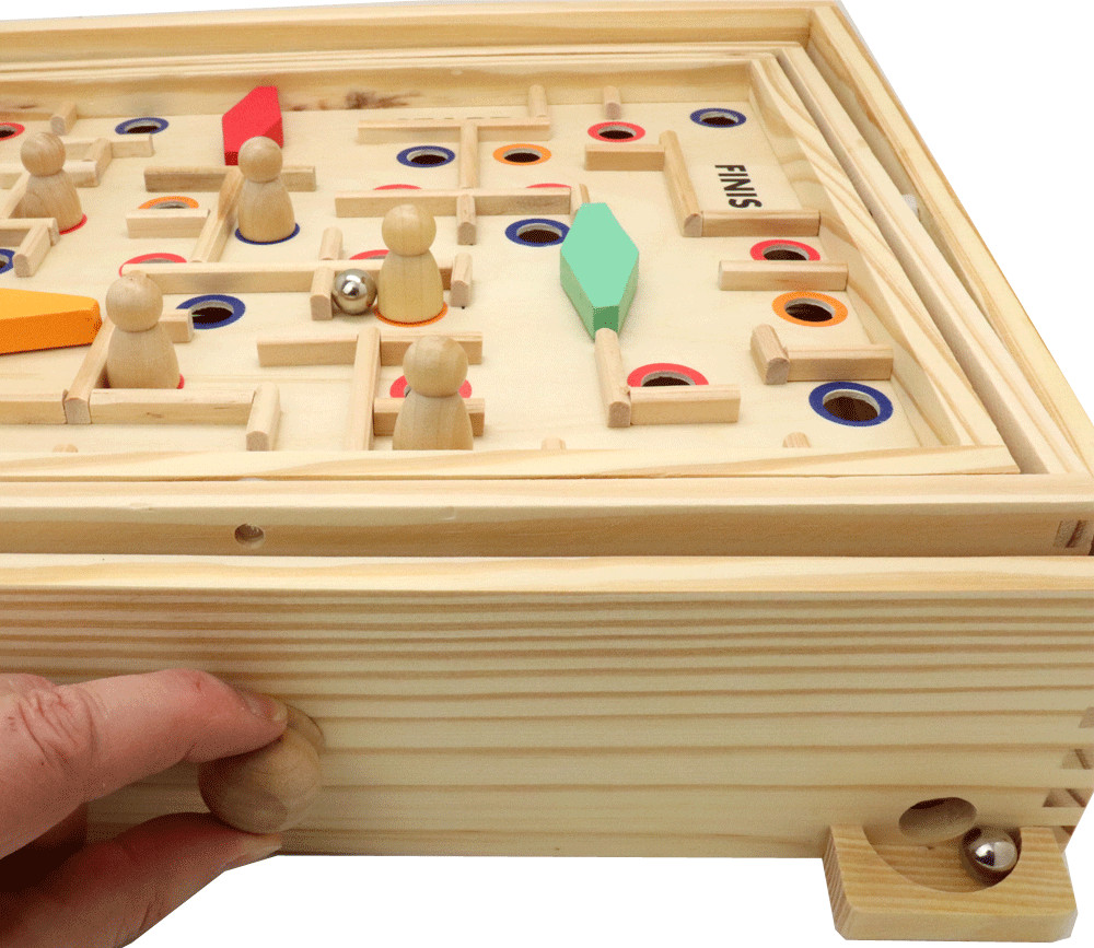 Jeu De Labyrinthe Bois Standard Avec Obstacles Adresse Et Pr Cision