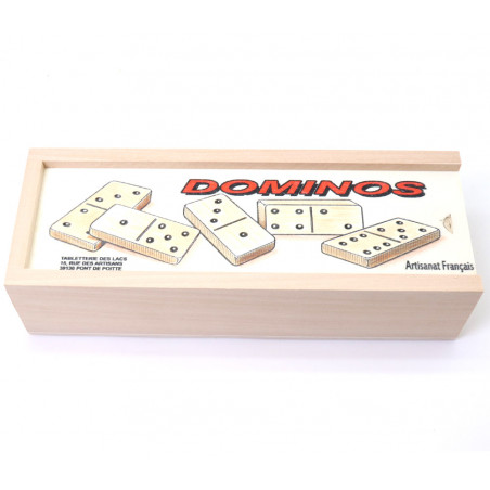 jeu de dominos en bois standard fabriqué en France achat en ligne