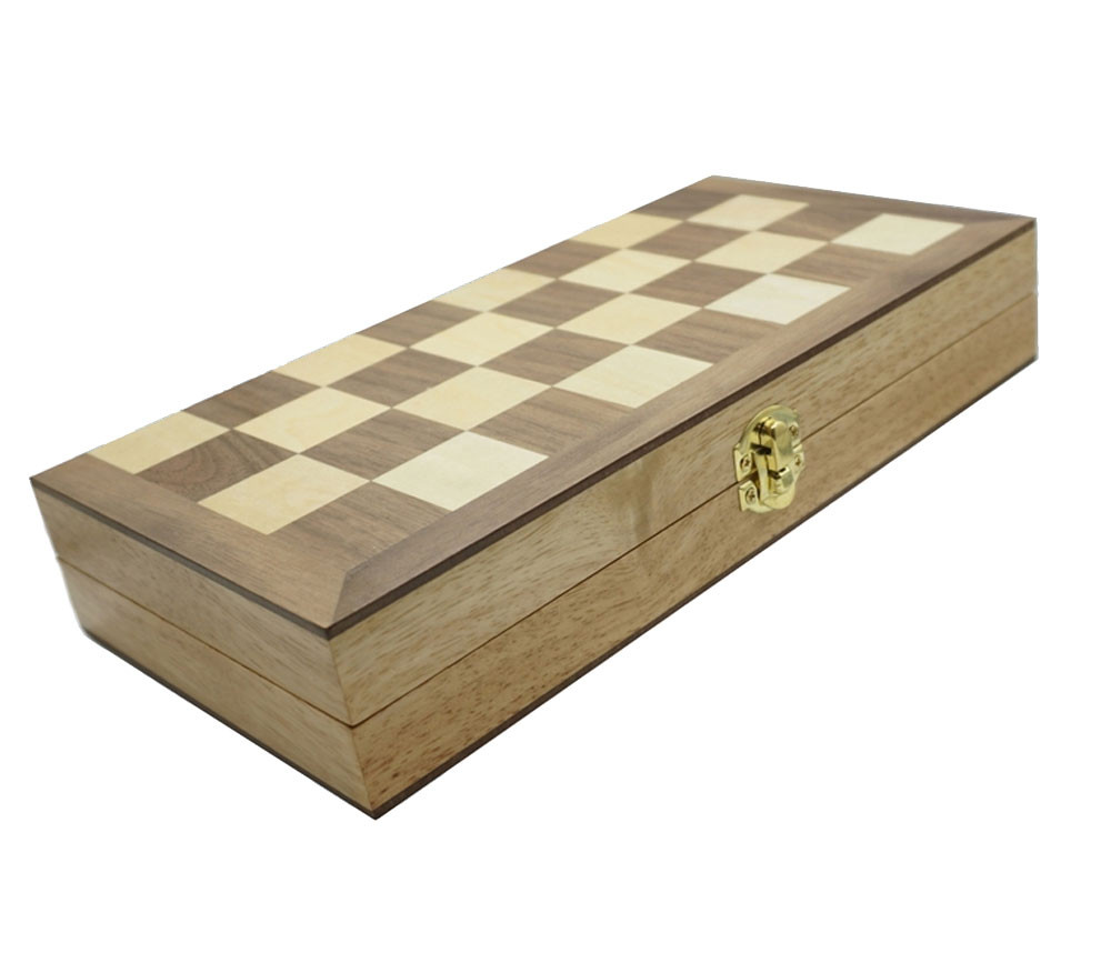 Coffret Jeu De Dames Pliant Complet En Bois Damier Et Pions France