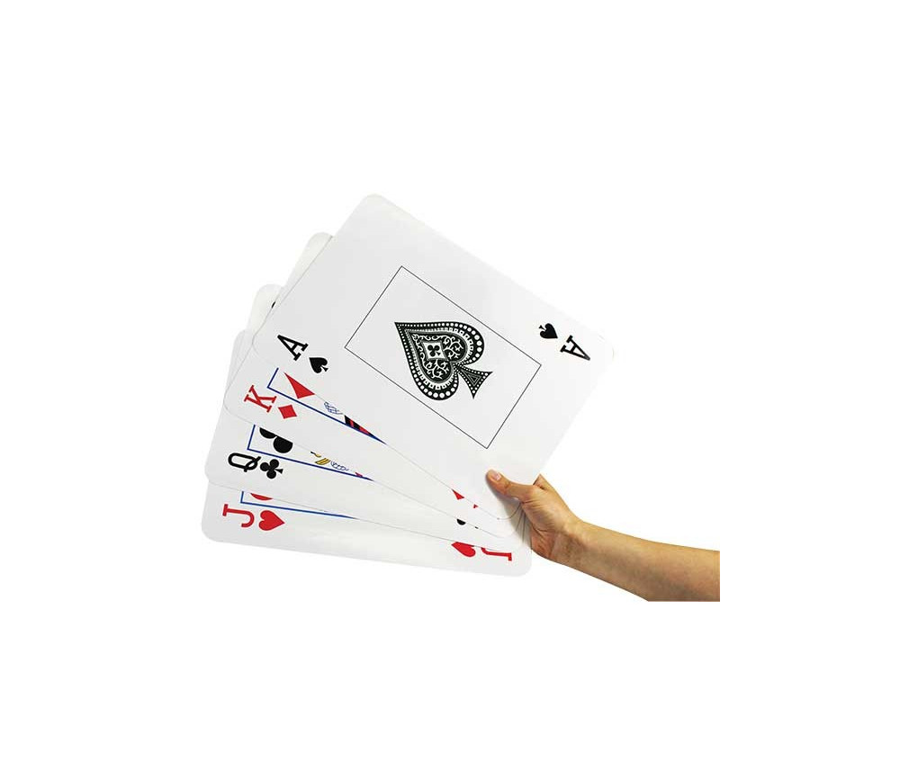 Cartes à jouer géantes de 37 cm de haut pour animation Achat en ligne