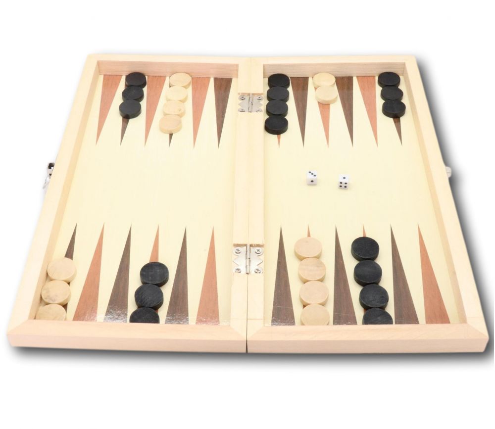 Coffret Jeu D Chec Dames Et Backgammon En Bois Pliant Jeu Recto Verso