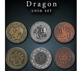 22 Pièces métal Dragon Legendary