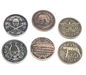 24 Pièces romaines métal Roman Legendary