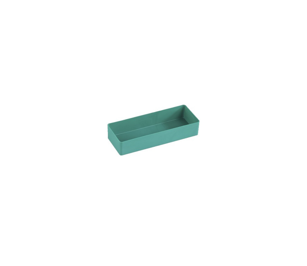 Bac rectangulaire 203x74x38 mm plastique vert