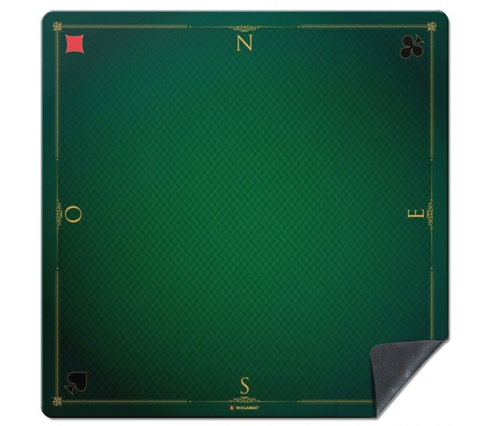 Tapis de jeu vert 60x60 cm jdr jeux cartes prestige taille 1 wogamat