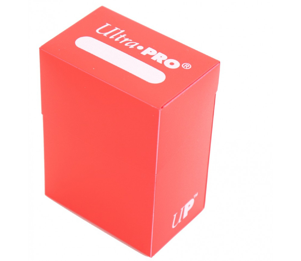 Deck box - Boite cartes de jeux - plastique ROUGE 9.5 x 7 x 4.5 cm