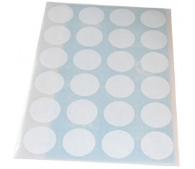 Blanc 8 mm Couleur et taille au choix KLEBESHOP24 Lot de 50 pastilles de marquage autocollantes en papier 