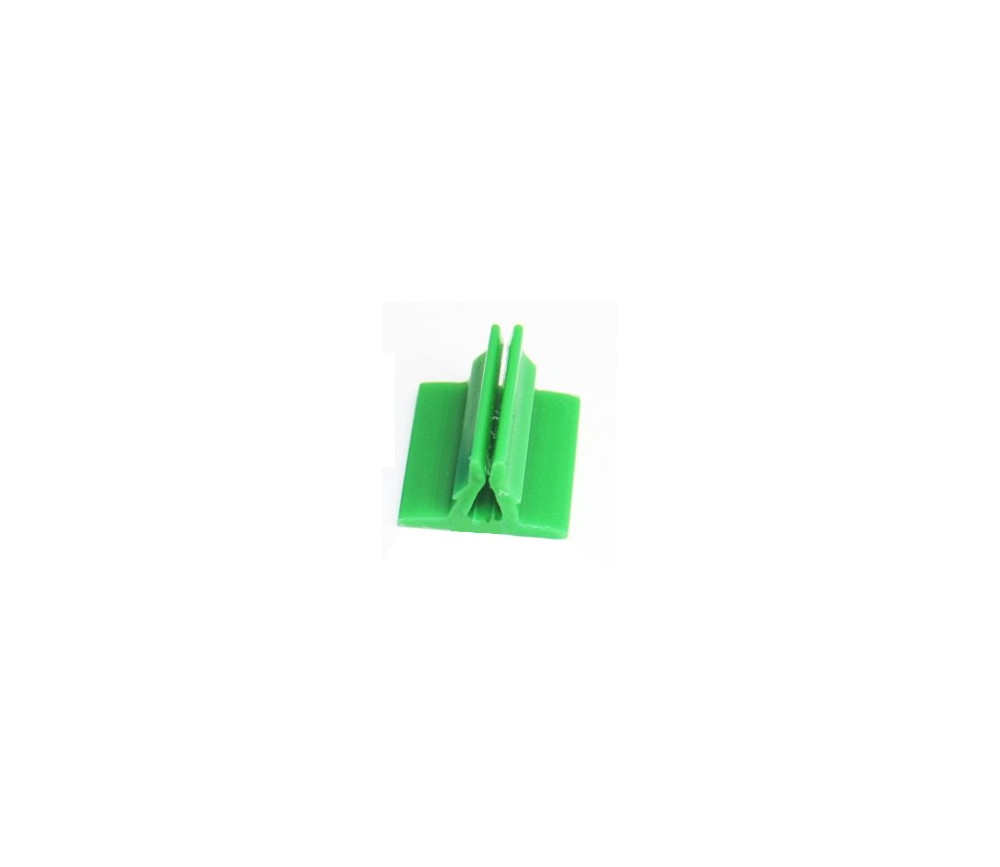 Support pion vert avec pince 17x19x10 mm