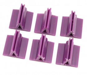 Support pion violet avec pince 17x19x10 mm pour jeu