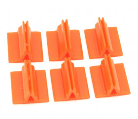 Support pion orange avec pince 17x19x10 mm pour jeu