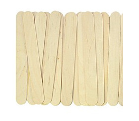 Kentop Lot de 100 bâtonnets en bois naturel pour bricolage s Bunte 