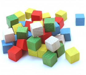 Cube en bois 1.6 cm. 16 x 16 x 16 mm 