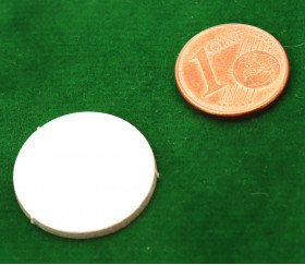 Tuile ronde blanche 20 mm jetons ronds épais à personnaliser