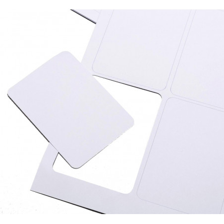 9 Cartes à Jouer Blanches à Imprimer 60 X 86 Mm Sur Feuille Prédécoupée