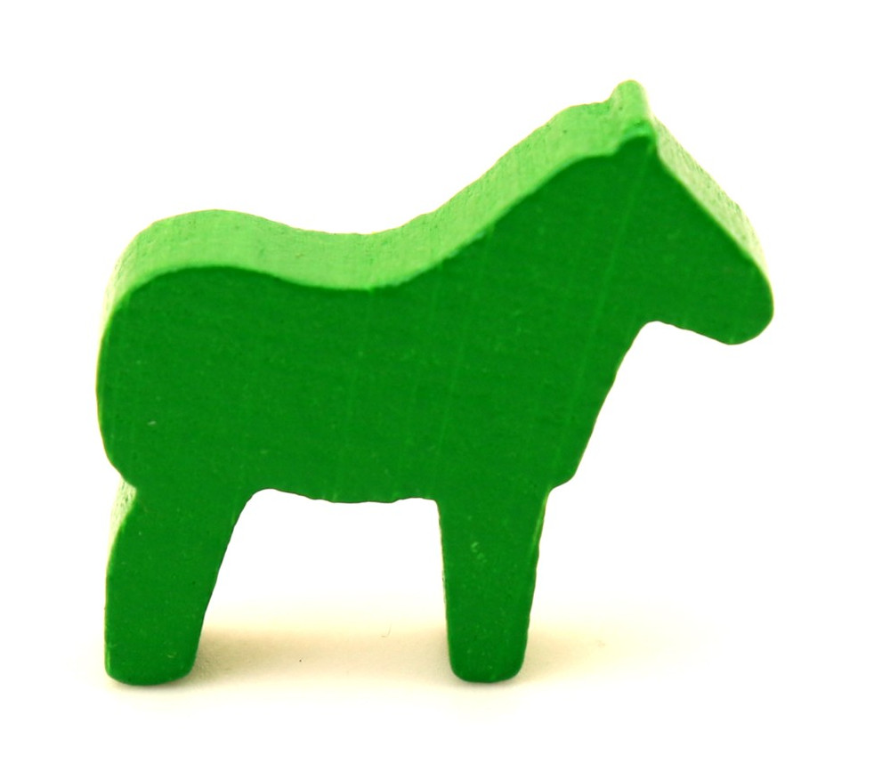 Pion cheval vert