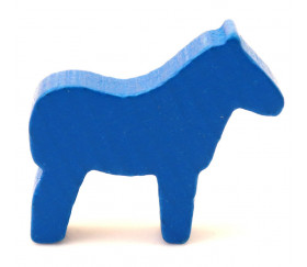 Pion cheval bleu