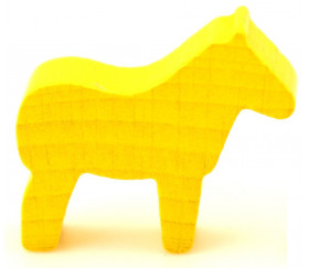 Pion cheval jaune
