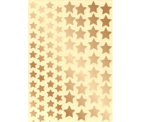 84 autocollants étoiles dorées de 1.3 cm et 2 cm