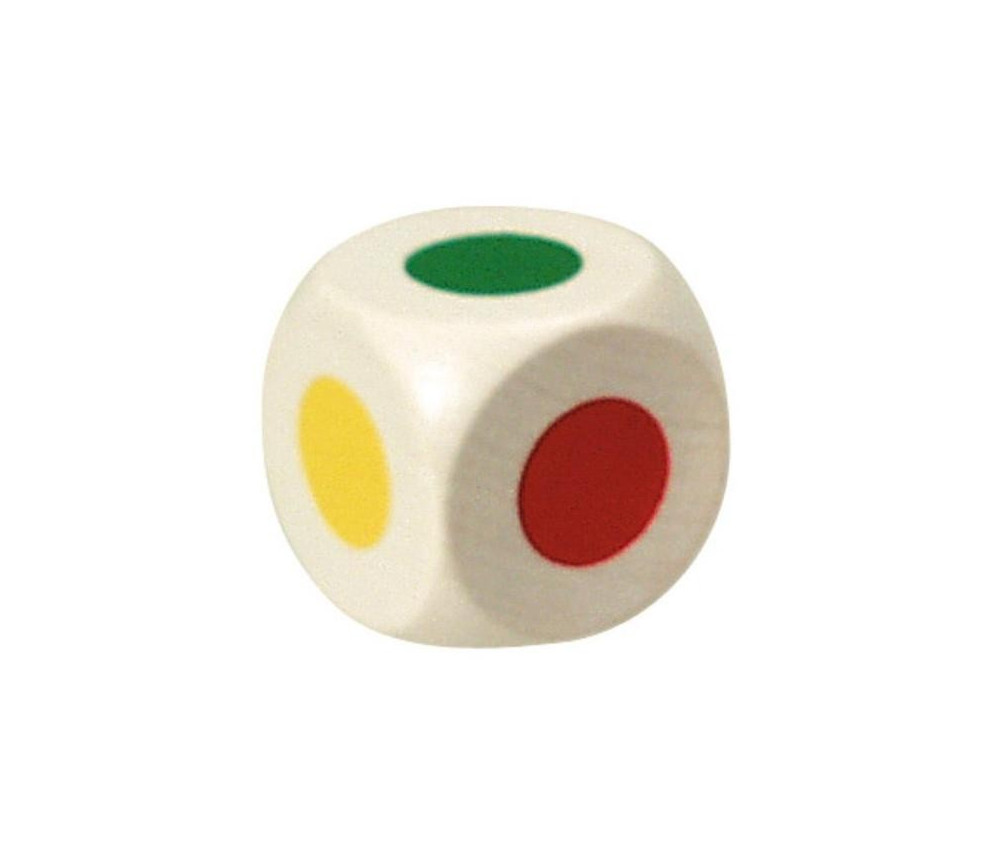 Dé avec 6 couleurs 16 mm pour jeux de société 