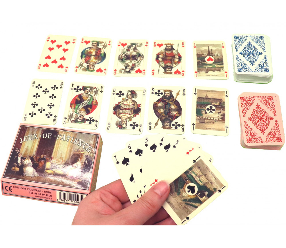 2 minis jeux 54 cartes Patience Sonet Morin
