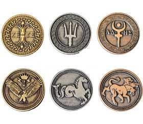 24 Pièces mythologie grecque métal Greek mythology
