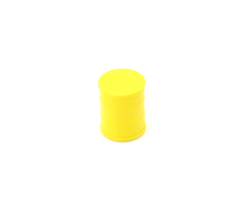 Jeton petit Tonneau jaune 15 x 17 mm baril bois