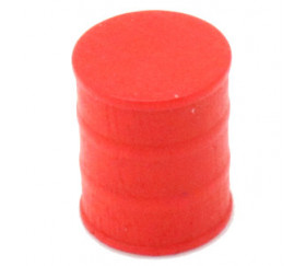 Jeton pion Tonneau rouge 15 x 17 mm baril pour jeu