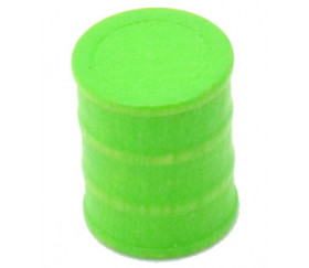 Pion mini tonneau vert 15 x 17 mm baril pour jeu