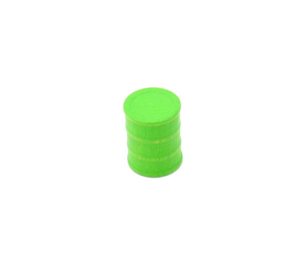 Pion mini tonneau vert 15 x 17 mm baril pour jeu