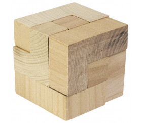Cube magique en bois 4.2 cm - puzzle casse tête