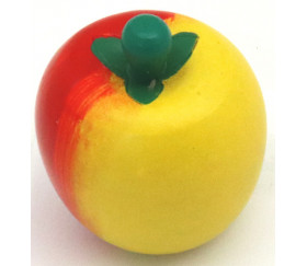 Pomme en bois 4 x 3.5 cm - jouet fruit
