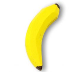 Banane en bois jaune de 8.5 x 1,8 cm jouet