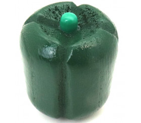 Poivron vert en bois de 4.5 x 3.9 cm légume jouet
