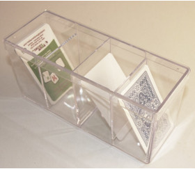 Deck box - Boite 4 compartiments  plastique 20 x 9.5 x 6 cm