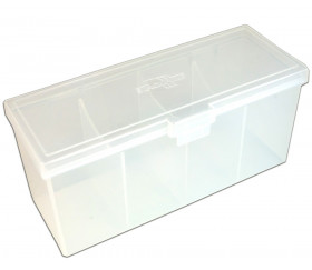 Deck box - Boite 4 compartiments  plastique 21.7 x 8.2 x 10 cm fermé