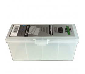 Deck box - Boite 4 compartiments  plastique 21.7 x 8.2 x 10 cm couvercle intégré