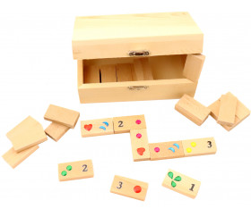 Kit coffret petits dominos en bois à personnaliser