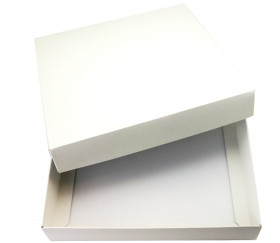 Boite de rangement carton blanc - 1000 cartes - None - Trollune