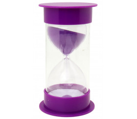 Grand sablier 10 Minutes - 12.5 cm x 6.5 cm Super lisible violet