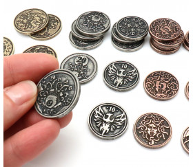 set 30 Pièces métal CREATURE unit legendary metal coins