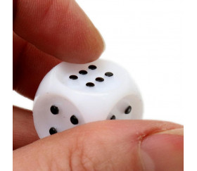 Dé tactile braille pour malvoyant pour jeu de 1 à 6  - 20 mm