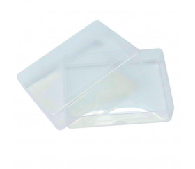 Boite plastique POKER 54 cartes à jouer transparentes vide