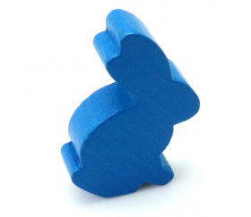 Pion en bois lapin bleu 22 x 31 x 8 mm animal pour jeu
