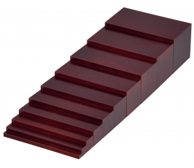 Escalier Marron Montessori - 10 briques en bois