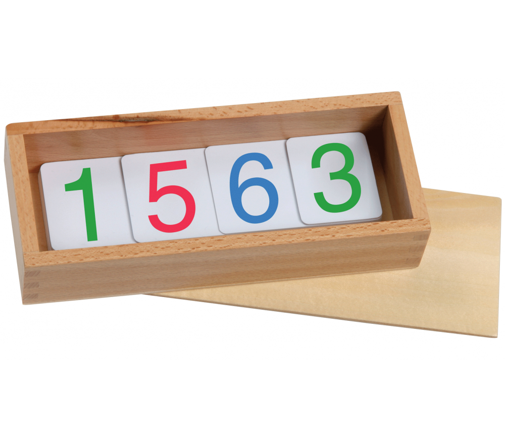 Boite nombre Montessori 1 à 9999