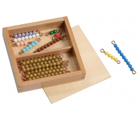 Boite individuelle 18 tiges perles Montessori