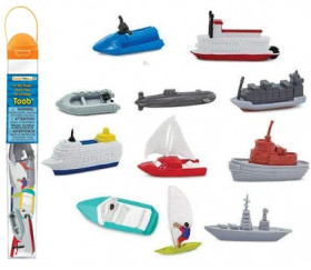 9 véhicules bateaux figurines de jeux "sur l'eau"