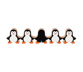 Pingouin en bois 40 x 42 x 15 mm à l'unité