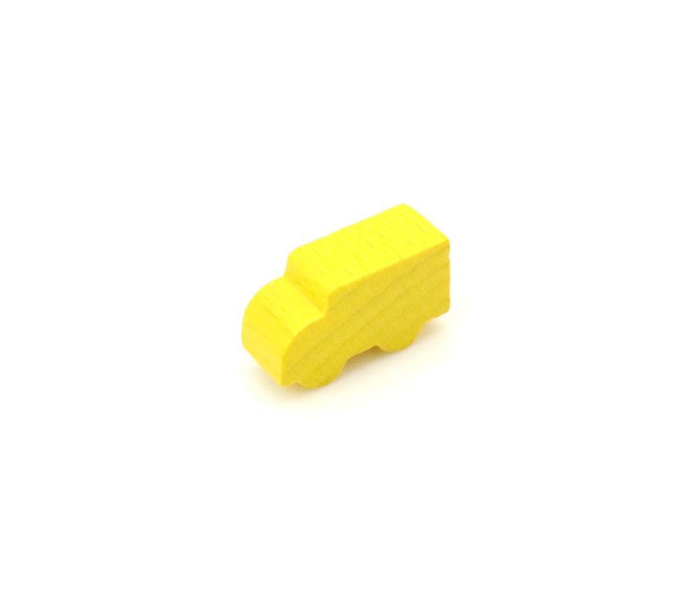 Pion camion jaune pour jeu 21 x 12 x 8 mm à l'unité