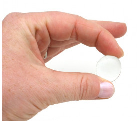 30 galets gems transparents pierre de vie 19 x 8 mm